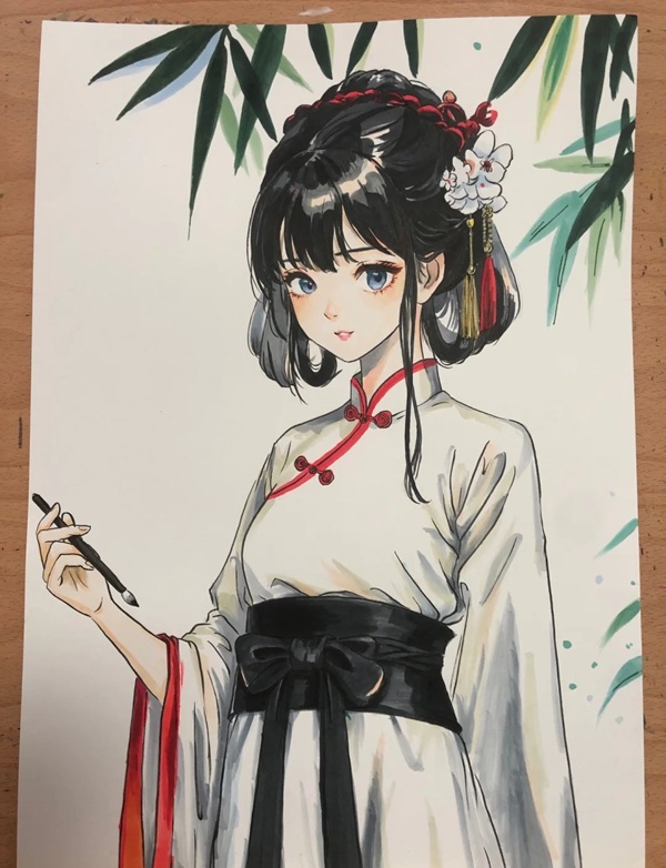 vẽ tranh anime cổ trang 19