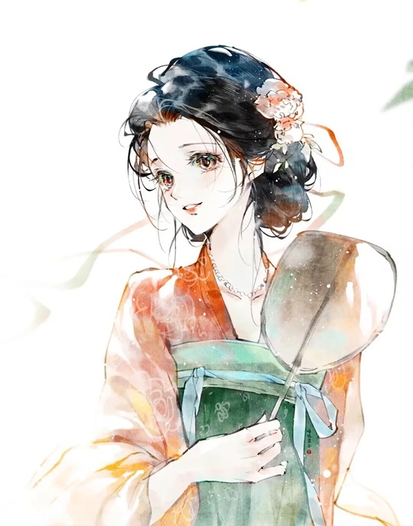 vẽ tranh anime cổ trang 14