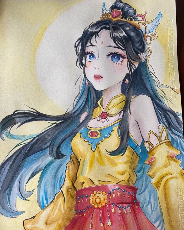 vẽ tranh anime cổ trang 28 