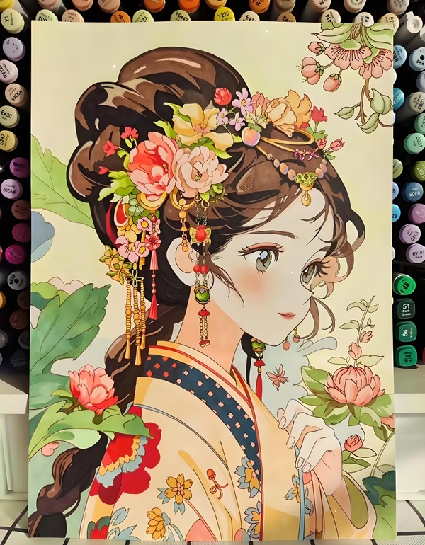 vẽ tranh anime cổ trang 32