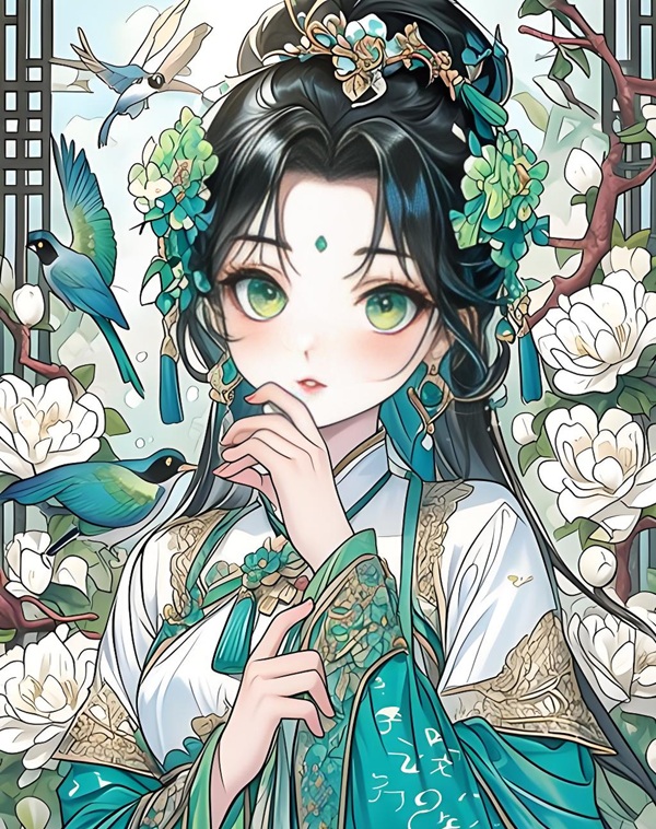 vẽ tranh anime cổ trang 33