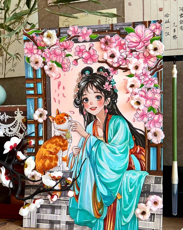 vẽ tranh anime cổ trang 9