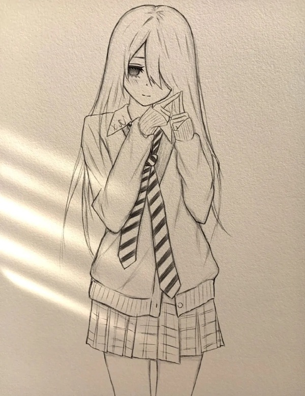 vẽ tranh anime cute 13