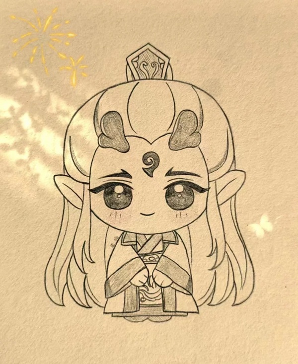 vẽ tranh anime cute 14