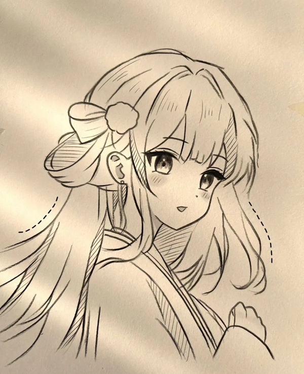 vẽ tranh anime cute 17