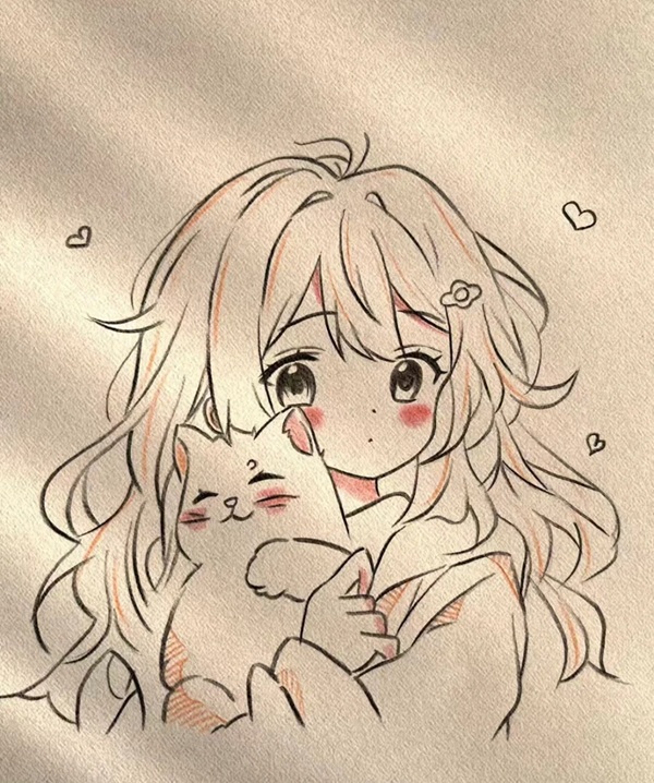 vẽ tranh anime cute 19