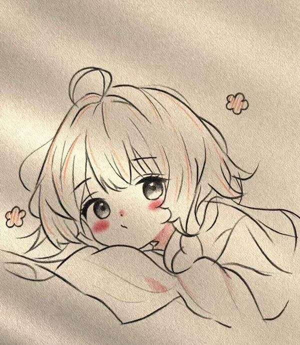 vẽ tranh anime cute 20