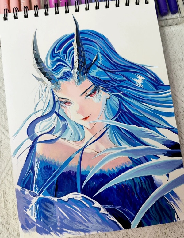 vẽ tranh anime cute 8