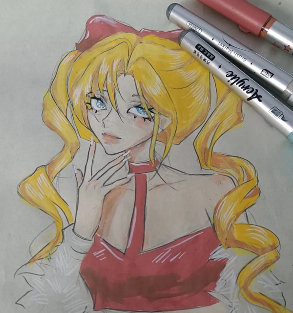 vẽ tranh anime cute 9