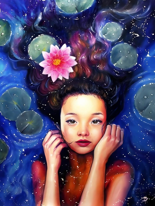 vẽ tranh anime nữ 11