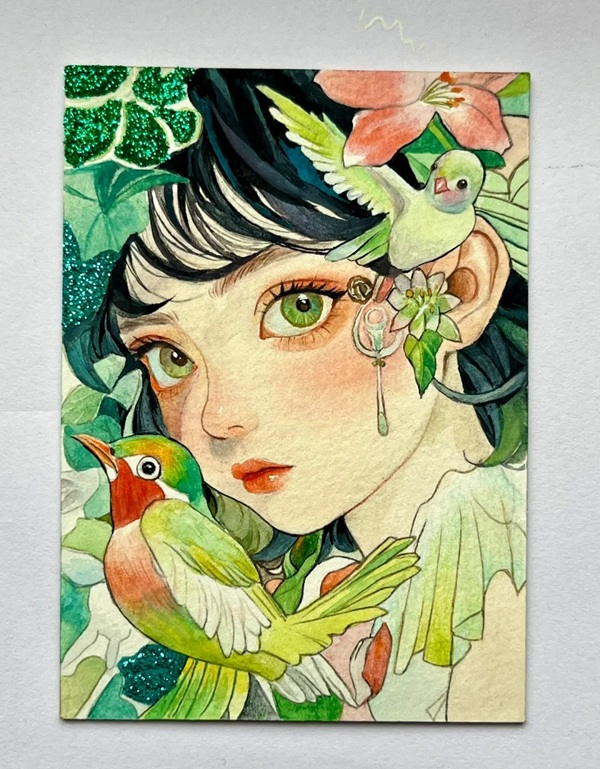 vẽ tranh anime nữ 14