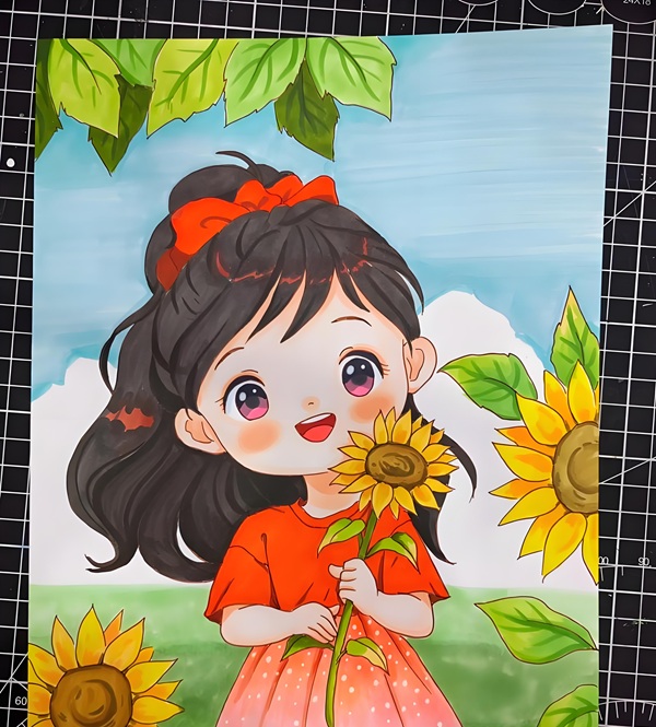 vẽ tranh anime nữ 19