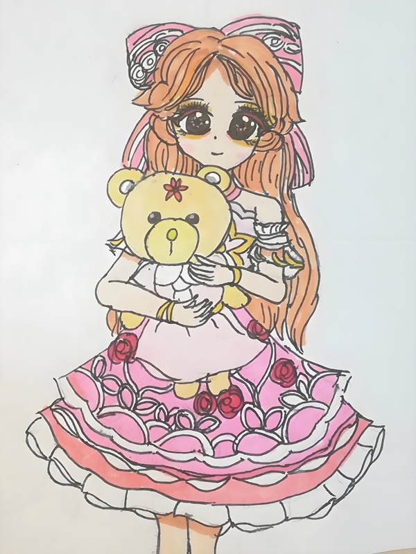 vẽ tranh anime nữ 21