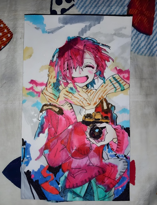 vẽ tranh anime nữ 23