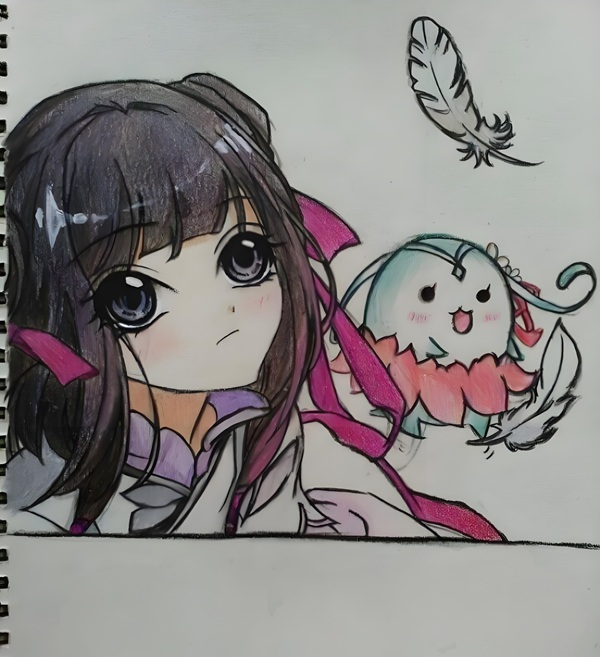 vẽ tranh anime nữ 31