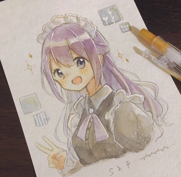 vẽ tranh anime nữ 33