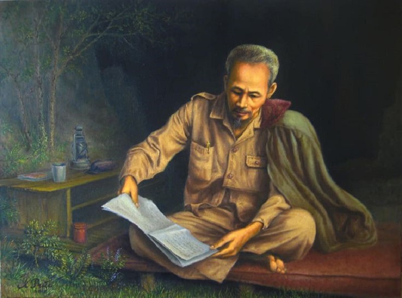 vẽ tranh bác hồ 16