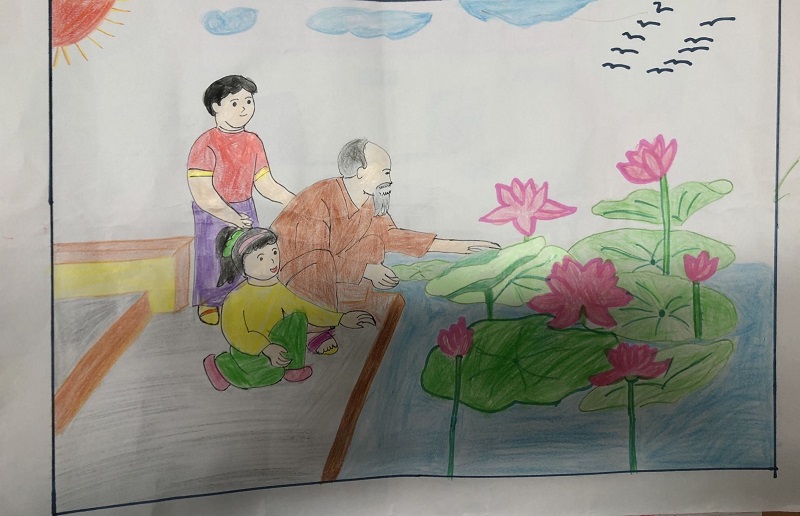 vẽ tranh bác hồ 25