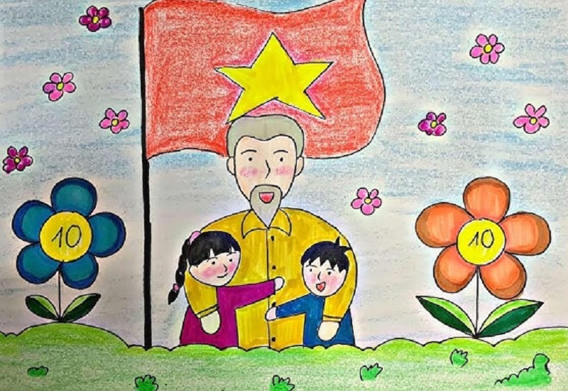 vẽ tranh bác hồ 27