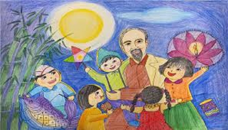 vẽ tranh bác hồ 29