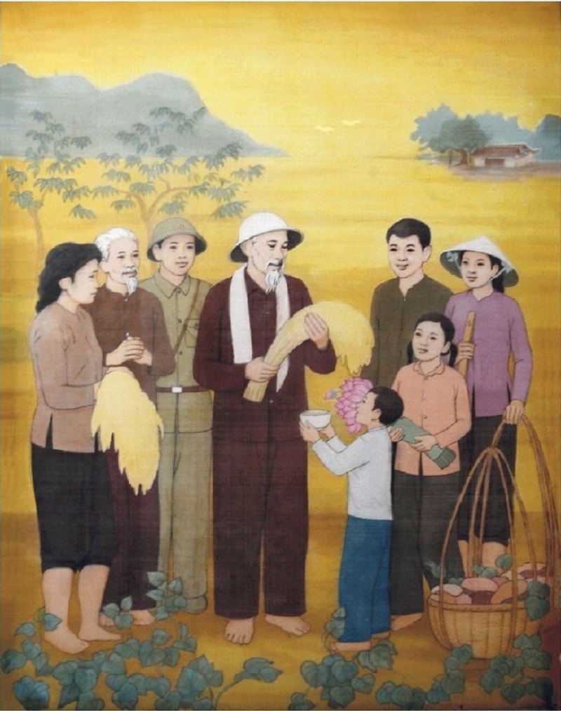 vẽ tranh bác hồ 8