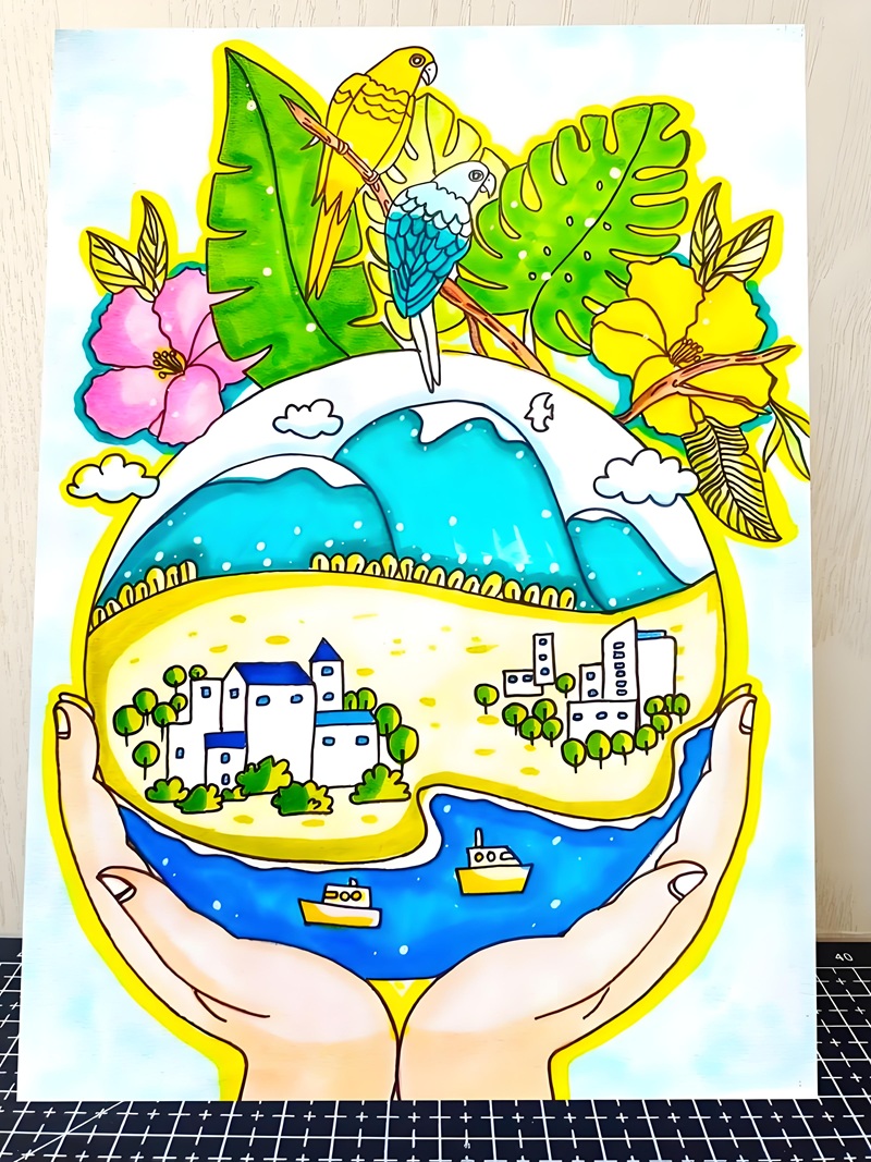 vẽ tranh bảo vệ môi trường 13