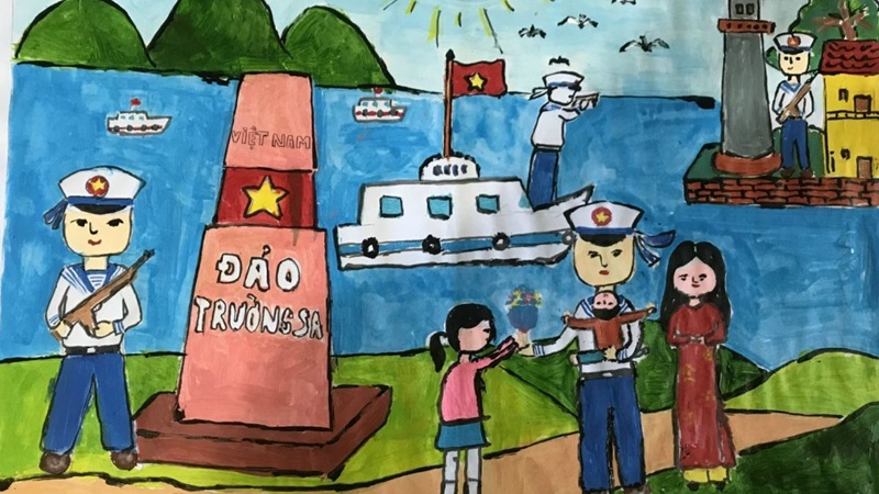 vẽ tranh biển đảo quê hương 10