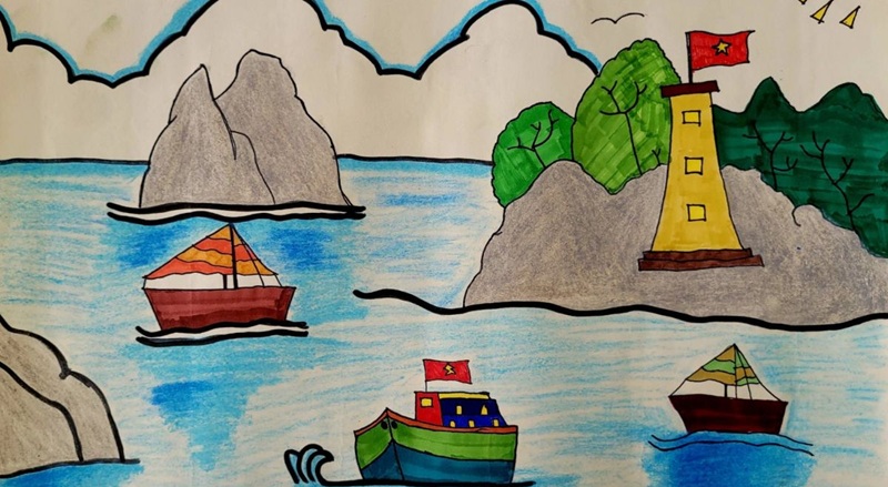 vẽ tranh biển đảo quê hương 18