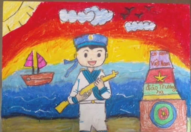 vẽ tranh biển đảo quê hương 23