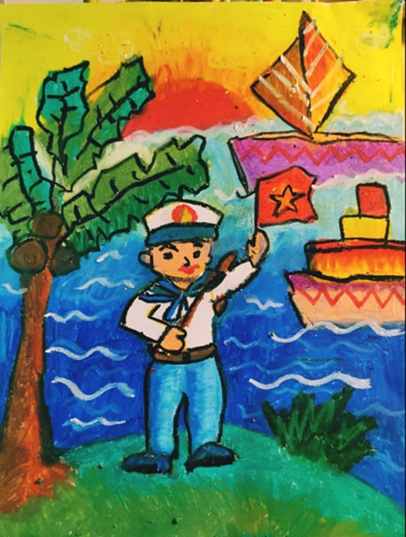 vẽ tranh biển đảo quê hương 24