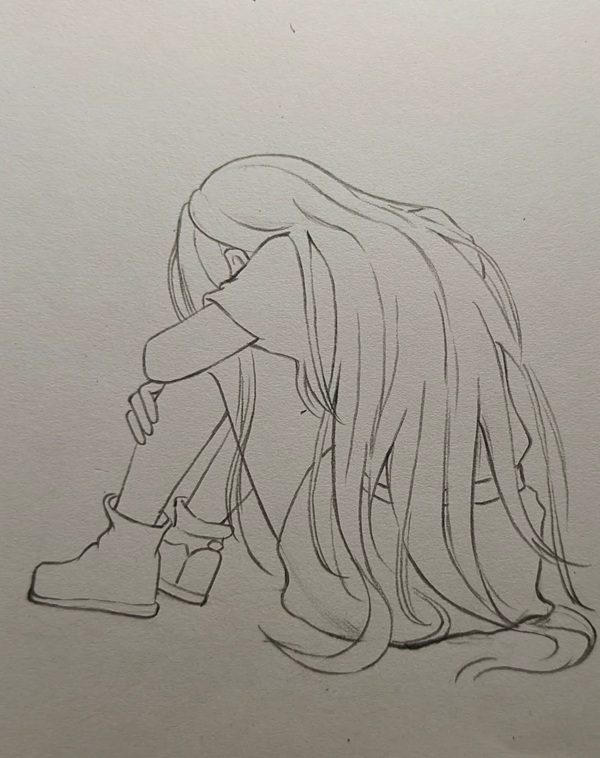 vẽ tranh buồn 12