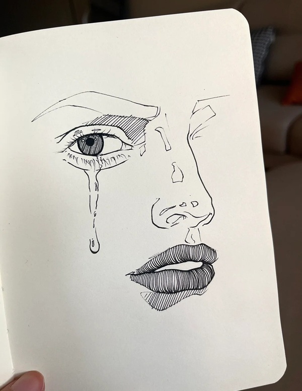 vẽ tranh buồn 34