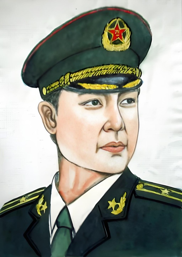 vẽ tranh chân dung chú bộ đội​