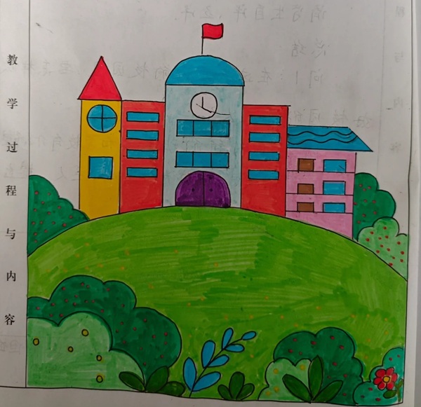 vẽ tranh chủ đề trường học