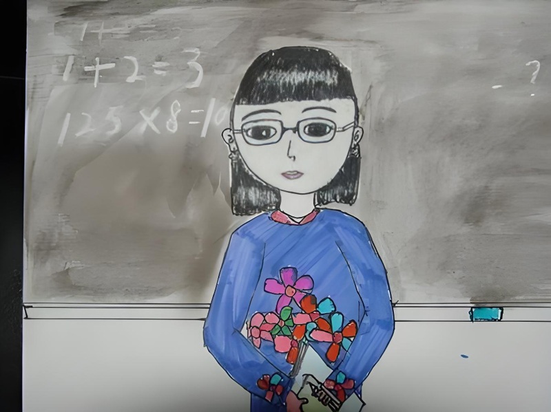 vẽ tranh cô giáo 13