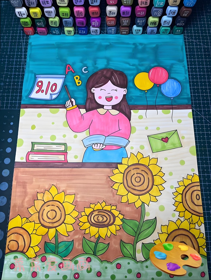 vẽ tranh cô giáo 16