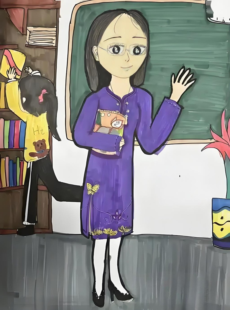 vẽ tranh cô giáo 26