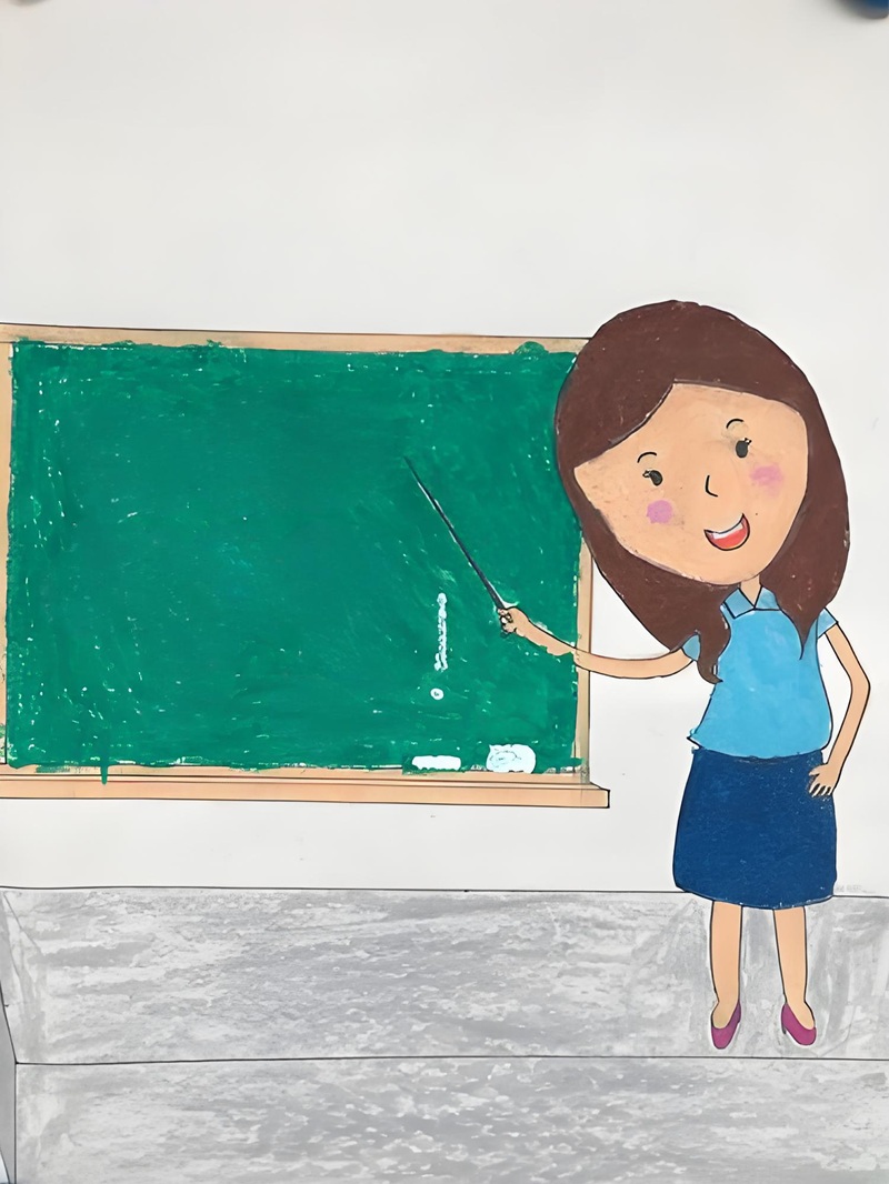 vẽ tranh cô giáo 27