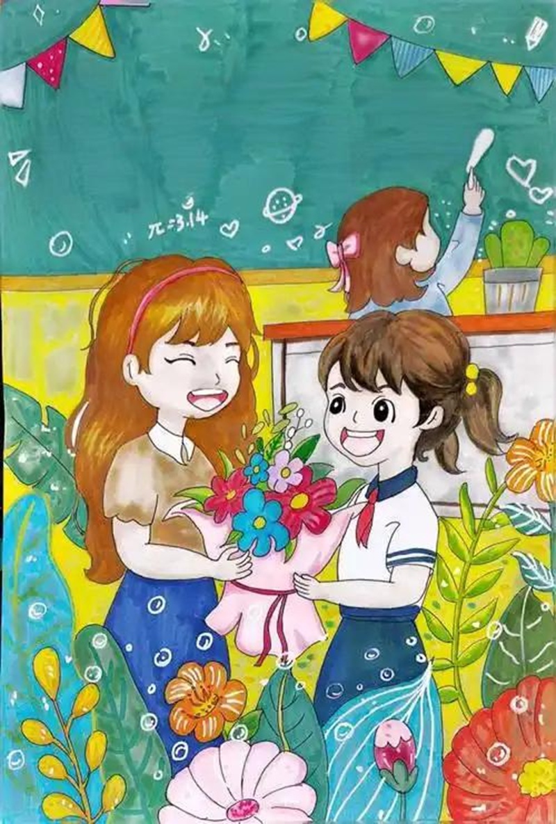 vẽ tranh cô giáo 29