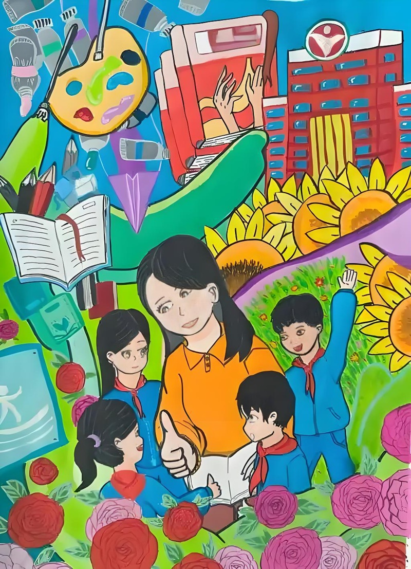 vẽ tranh cô giáo 31