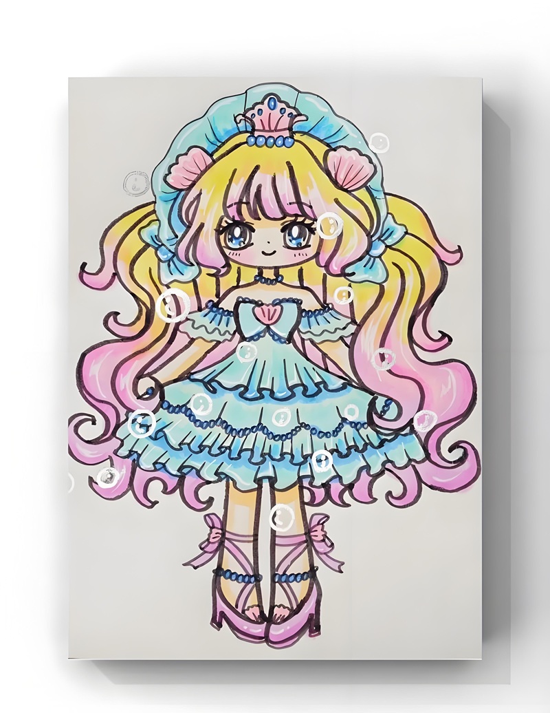 vẽ tranh công chúa 10