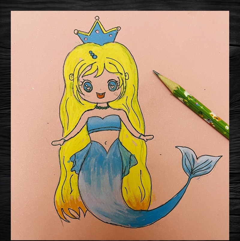 vẽ tranh công chúa 11