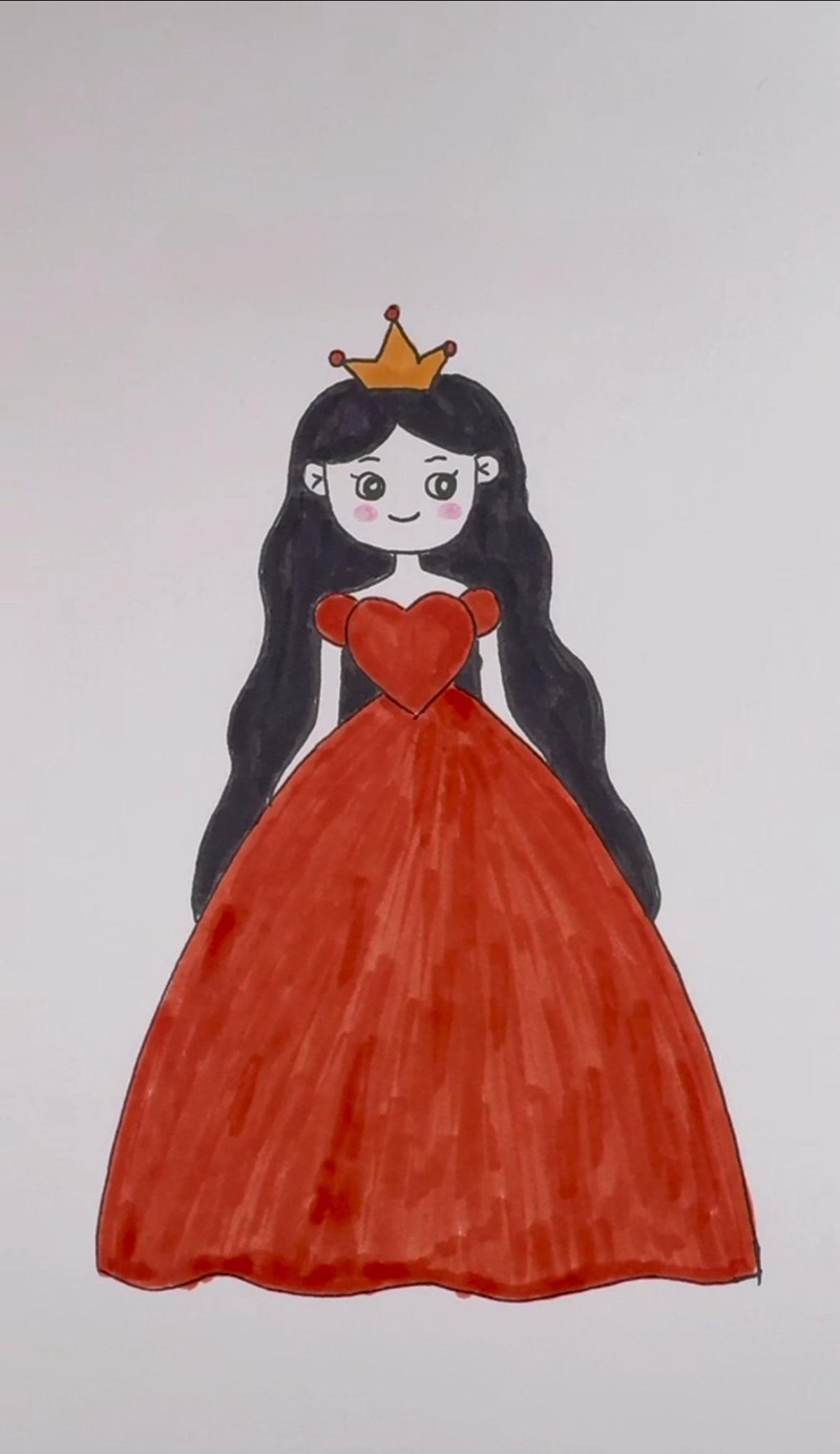 vẽ tranh công chúa 17