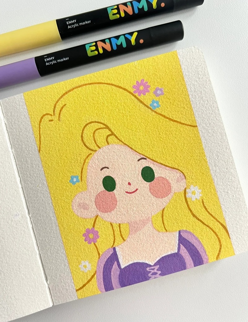 vẽ tranh công chúa 2