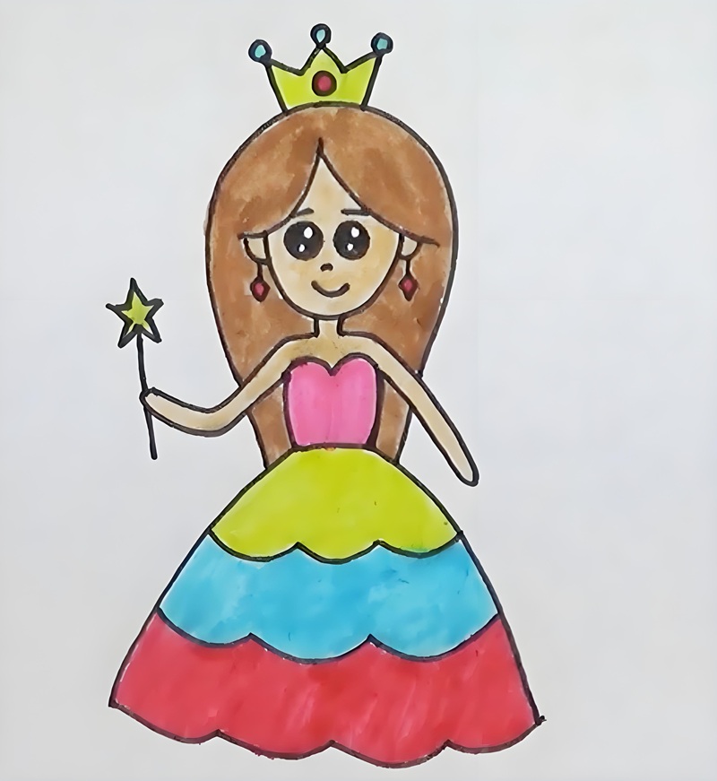 vẽ tranh công chúa 23