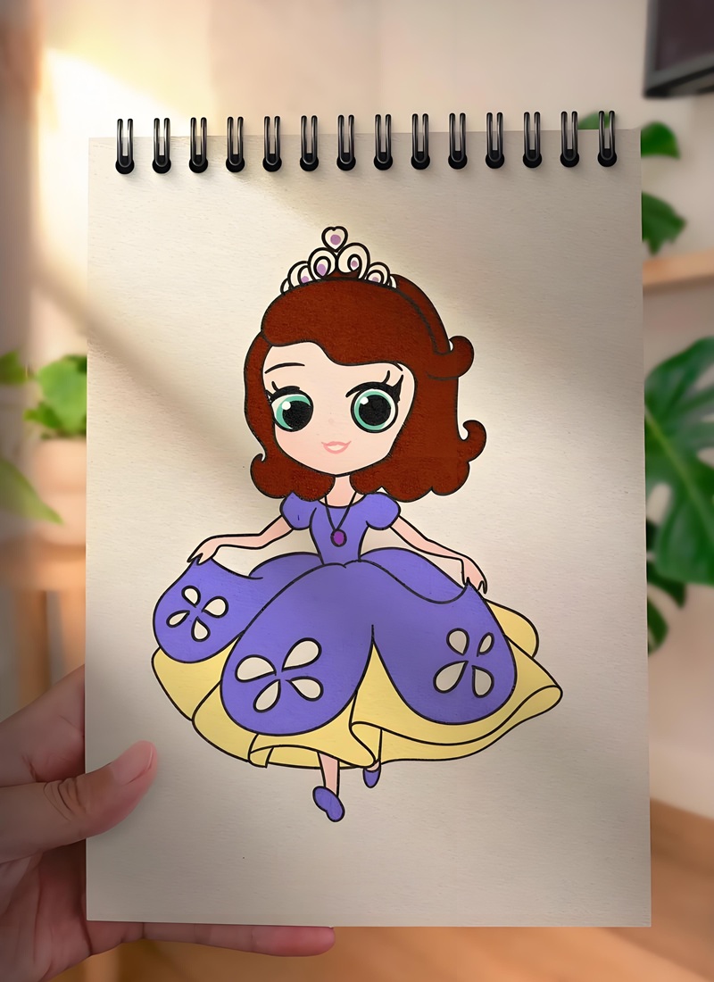 vẽ tranh công chúa 26