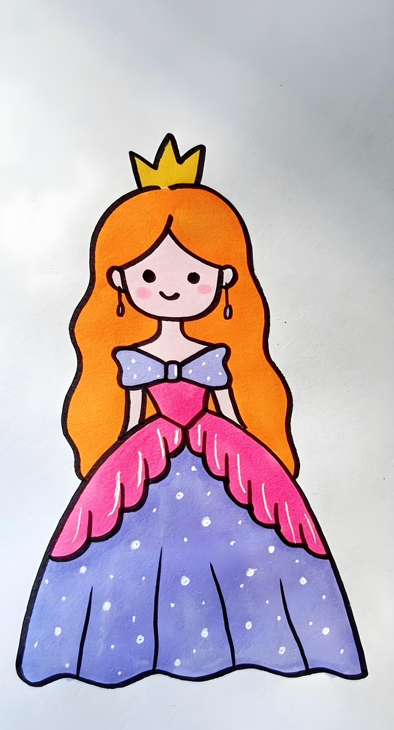 vẽ tranh công chúa 3