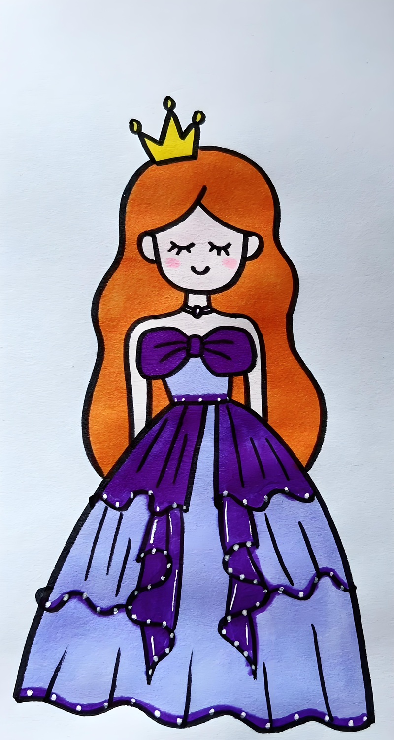 vẽ tranh công chúa 7