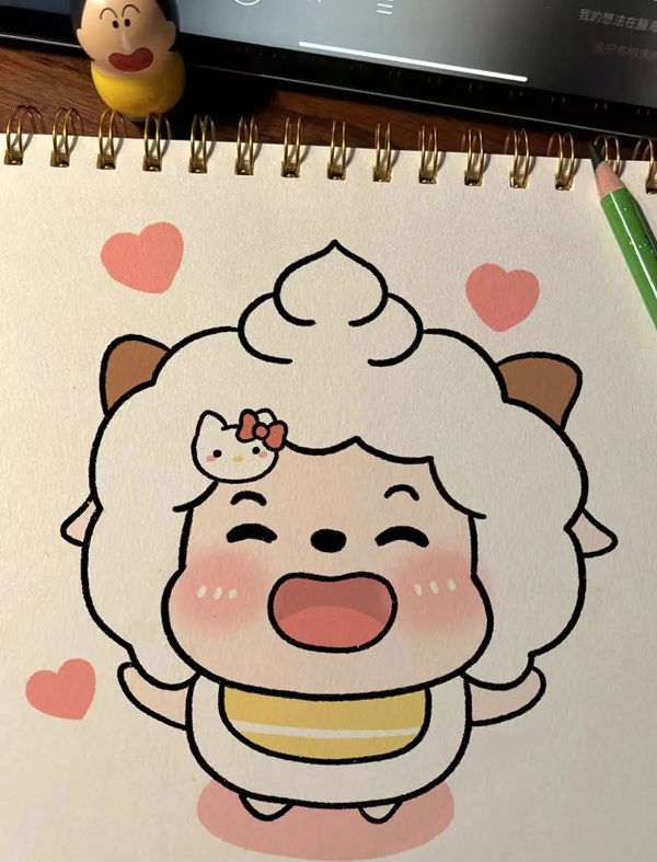 vẽ tranh cute đơn giản 15
