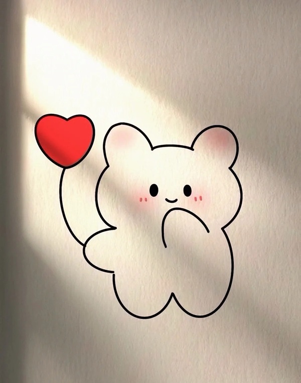 vẽ tranh cute đơn giản 37